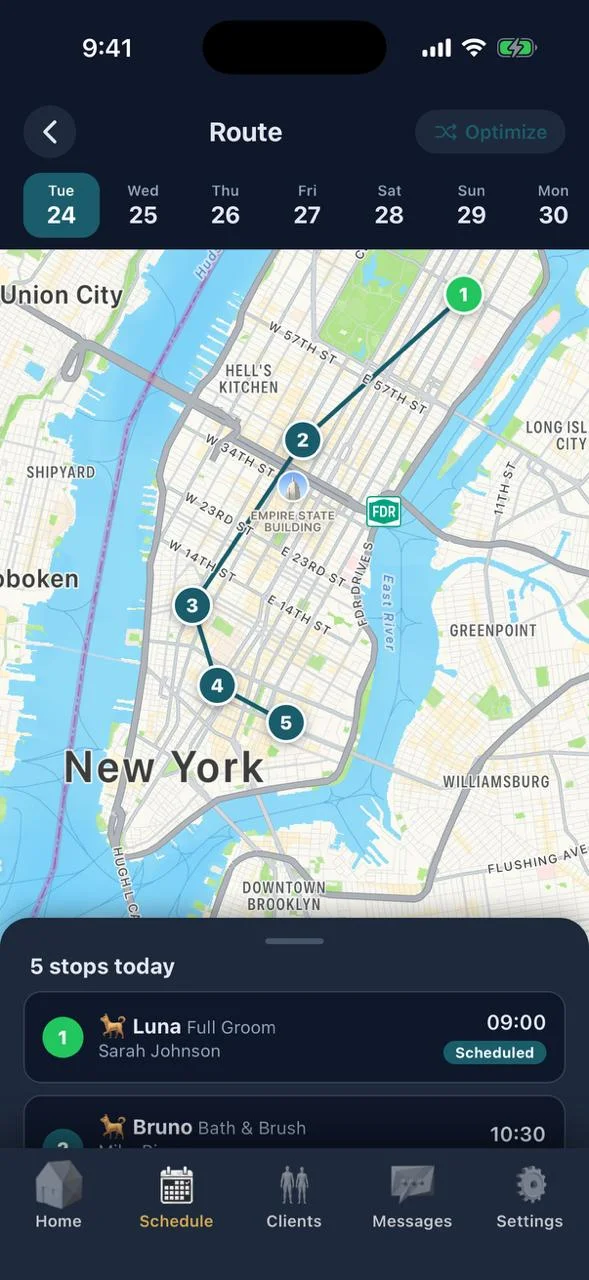 TopKnot Route Map